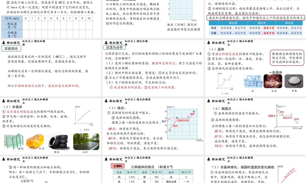 2025-2026学年新人教版八年级物理上册3.2熔化和凝固 课件 (共31张PPT)