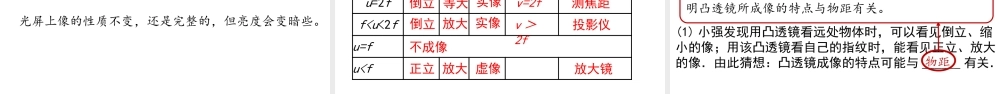 2025-2026学年新人教版八年级物理上册5.3凸透镜成像的规律第1课时课件