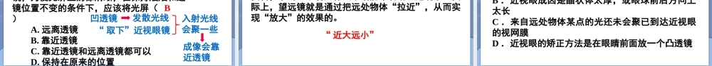 （24人教版）八年级物理上册第4节 眼睛和眼镜 课件