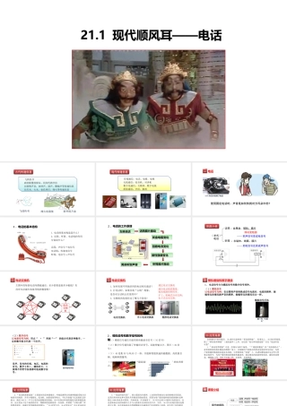 （25秋）人教版九年级物理21.1现代顺风耳——电话 课件