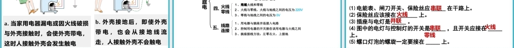 2025-2026学年人教版九年级物理19.1家庭电路课件