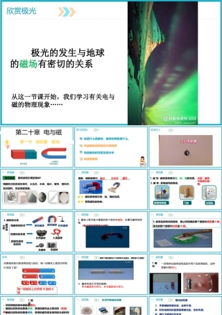 2025-2026学年人教版九年级物理20.1磁现象  磁场课件 