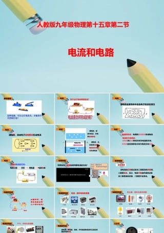 2025秋-人教版九年级物理15.2电流和电路（课件）