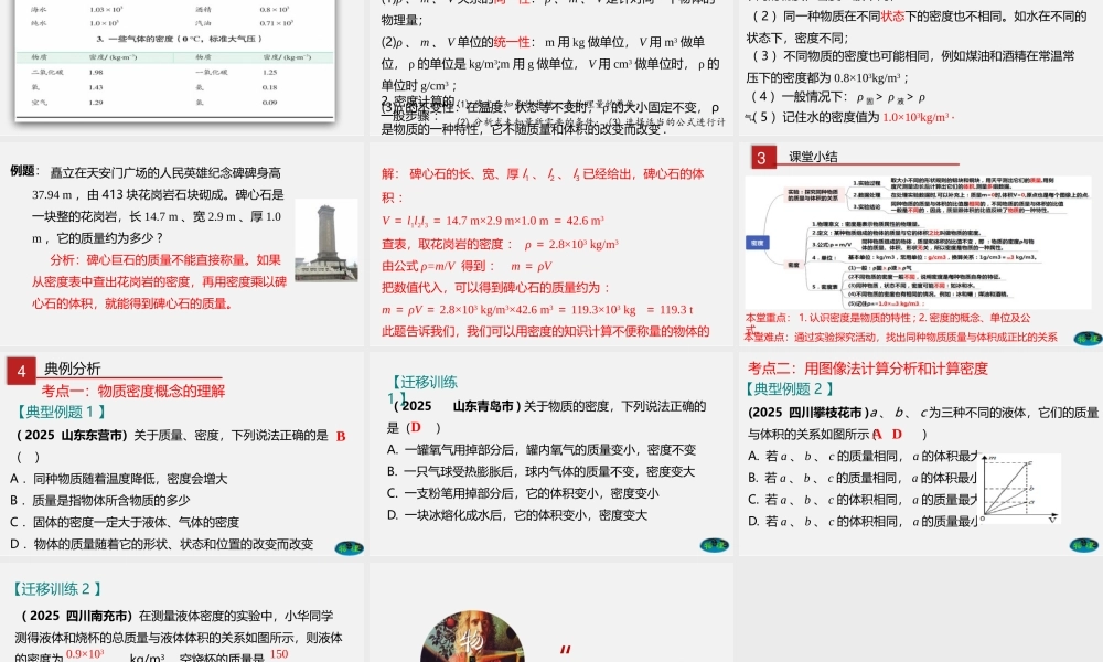 24人教版-八年级物理上册6.2密度  课件