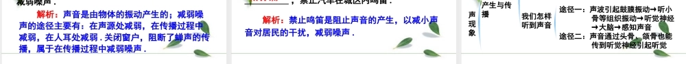 2024人教版八年级物理上册第2章复习和总结  课件