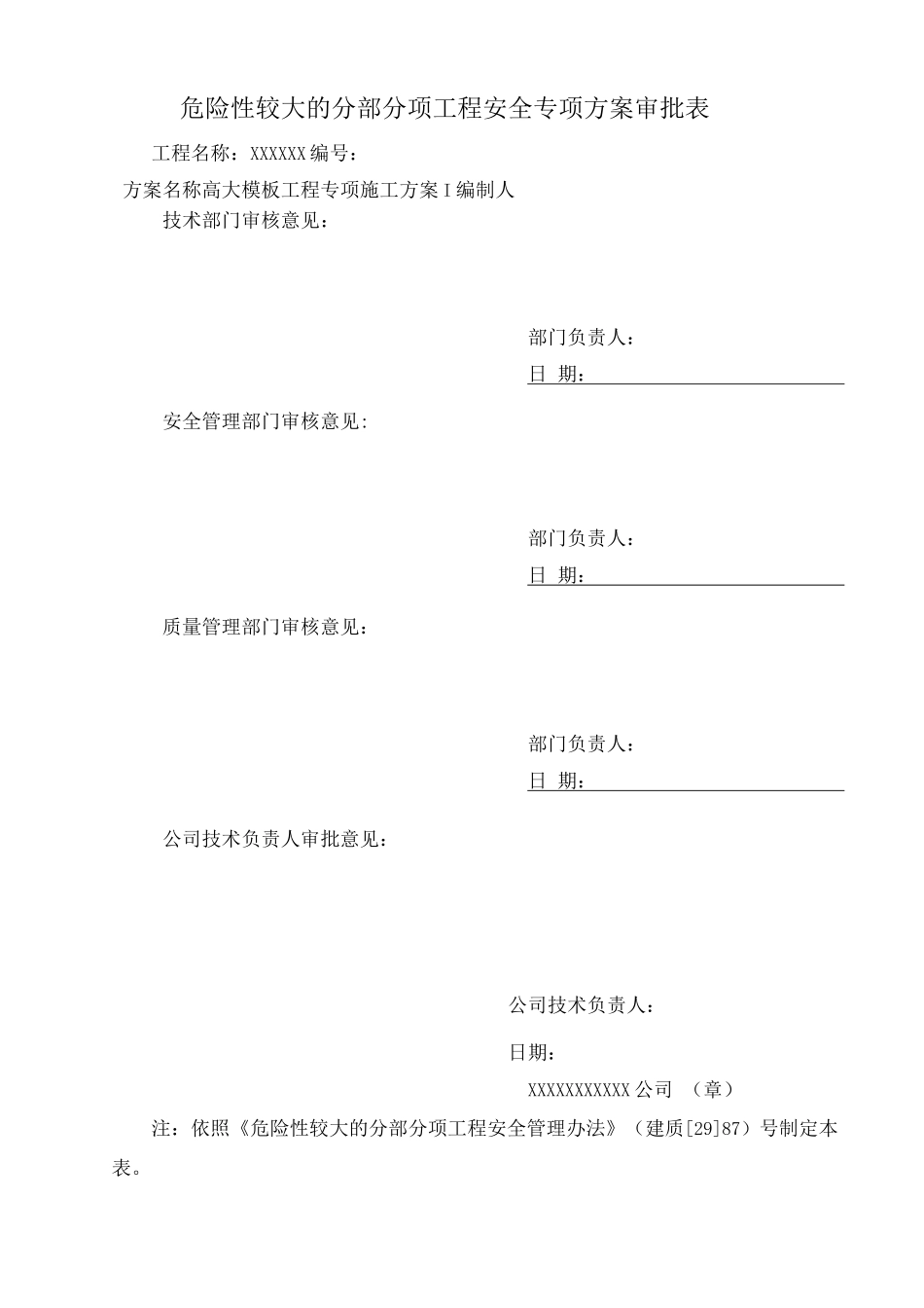 高大模板工程专项施工方案编制大纲_第2页