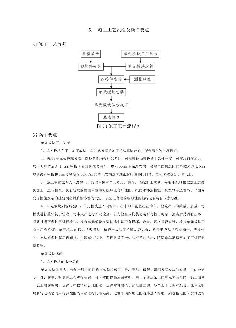 高层建筑单元式板块幕墙施工工法_第2页