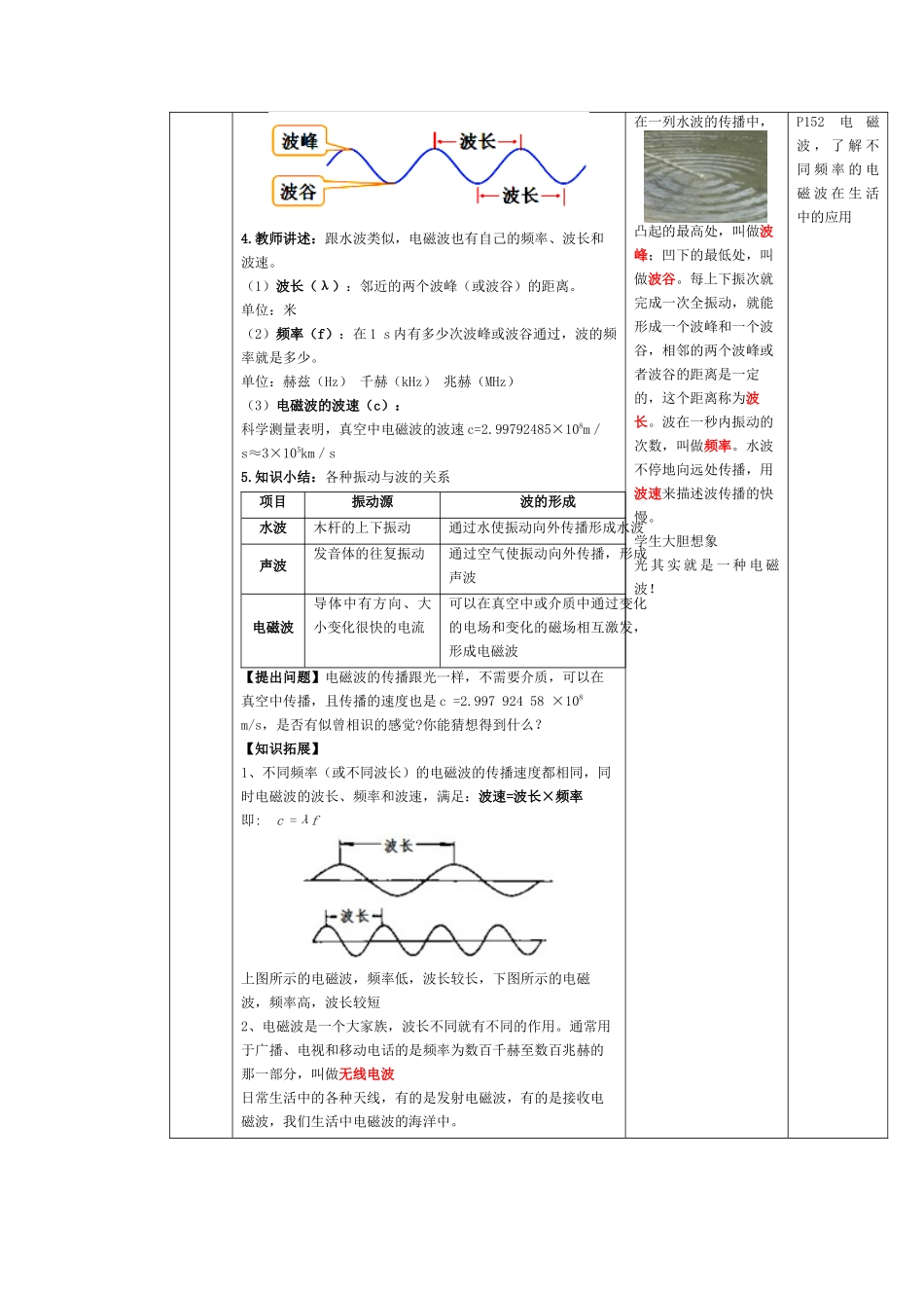 2025-2026学年人教九年级物理第21.2节++电磁波的海洋（教学设计）_第3页