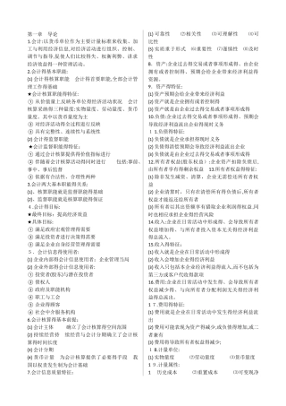 00055企业会计学精品复习资料
