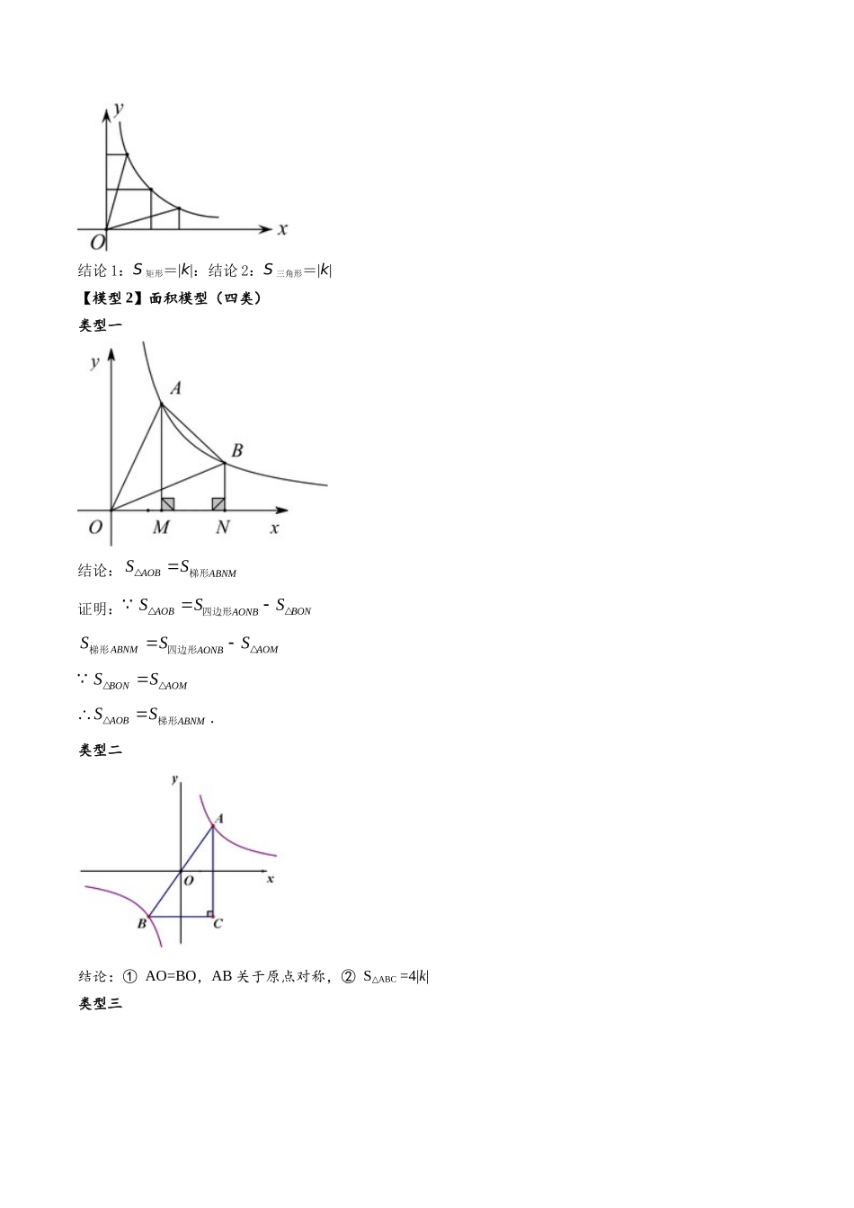 2026年中考数学-模型·方法·技巧突破  专题1-4一文搞定反比例函数7个模型，13类题型（学生版+名师详解版）_第2页