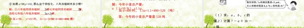 24版-人教七年级上册3.2.2  利用公式列关系式并求值 素养课件