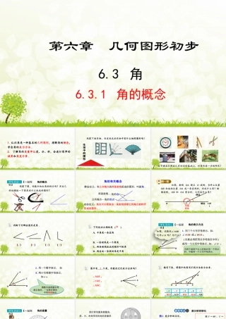 24版-人教七年级上册6.3.1  角的概念 素养课件