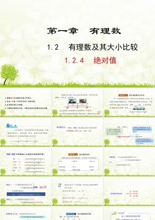 24版人教七年级数学上册基本母题精讲精练1.2.4  绝对值 课件