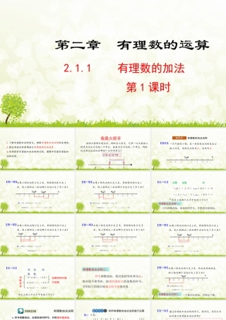 24版人教七年级数学上册基本母题精讲精练2.1.1  有理数的加法  第1课时 课件