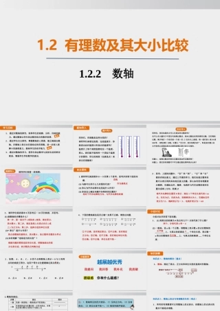 25秋-人教七年级数学上册1.2.2   数轴 课件