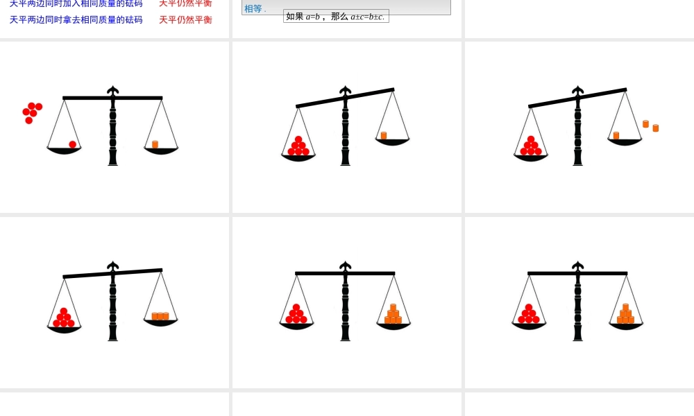 （2025秋季）新人教版七年级数学上册3.1.2 等式的性质 课件