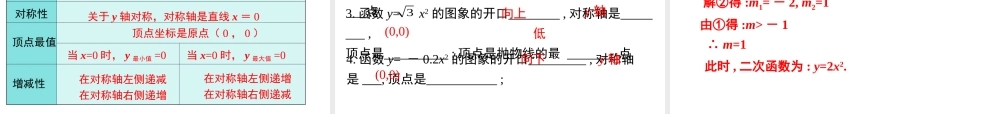 【2025年秋】九年级数学上册22.1.2 二次函数y=ax2的图象和性质 课件