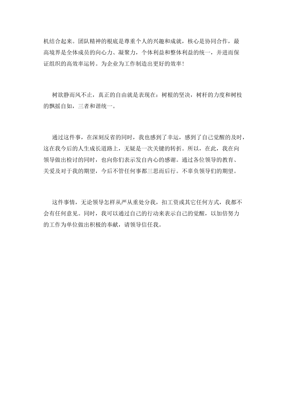 1000字打架检讨书范文_第3页