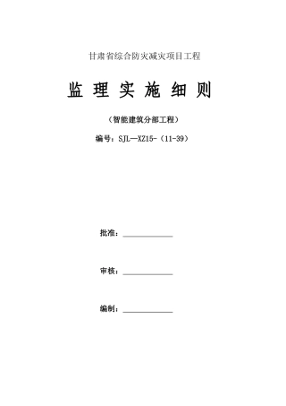 15智能化监理细则剖析
