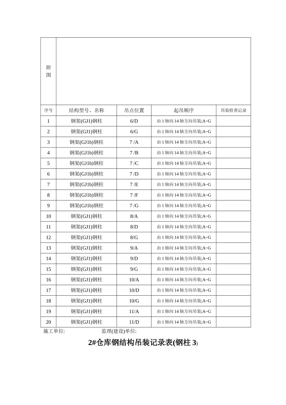 2 仓库---钢结构吊装记录表_第2页