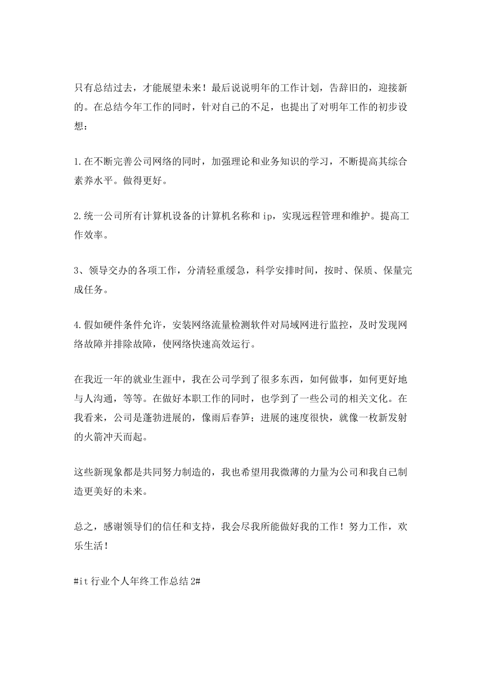 2025it行业个人年终工作总结_第3页