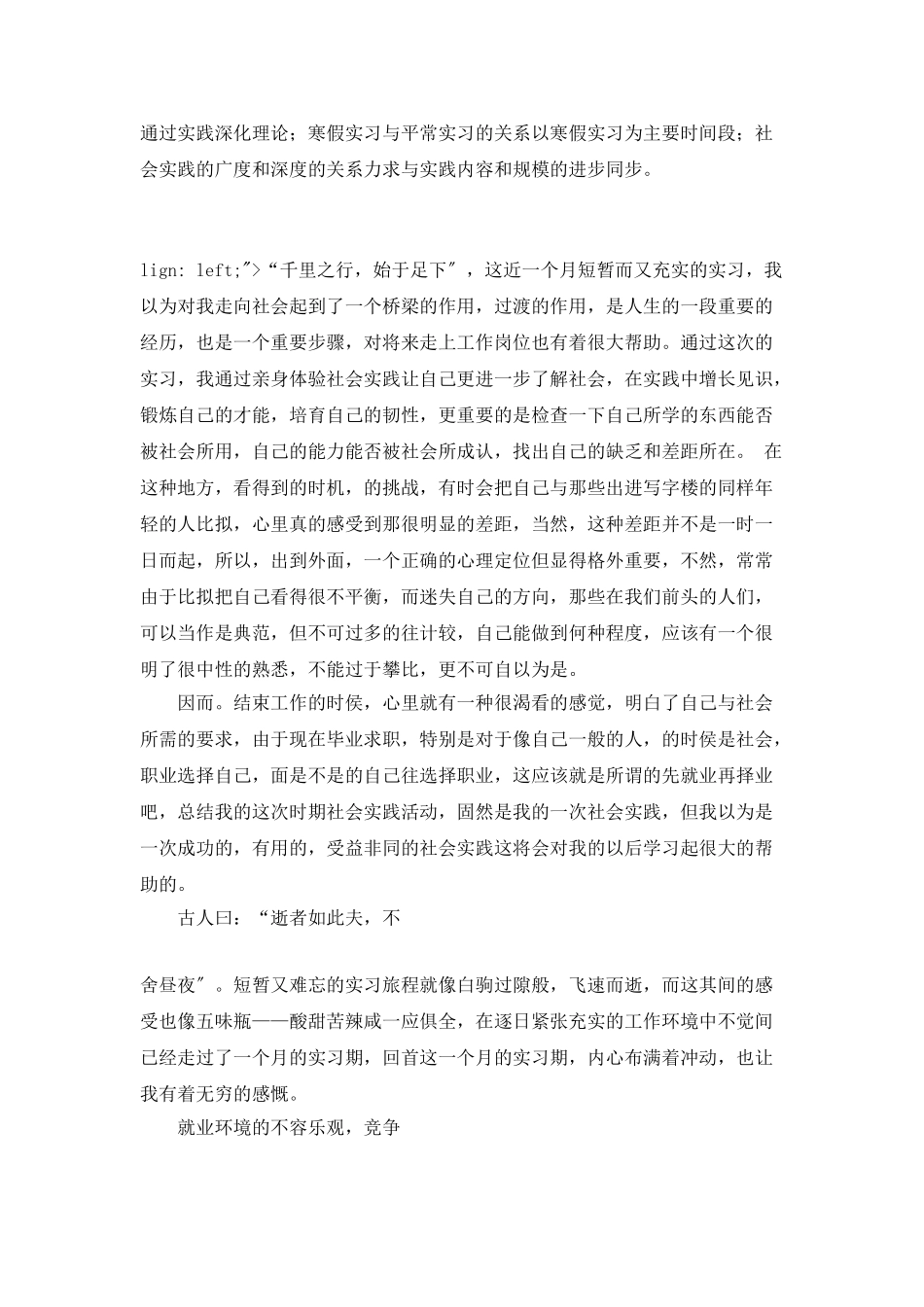 2025会计寒假实习报告总结_第3页