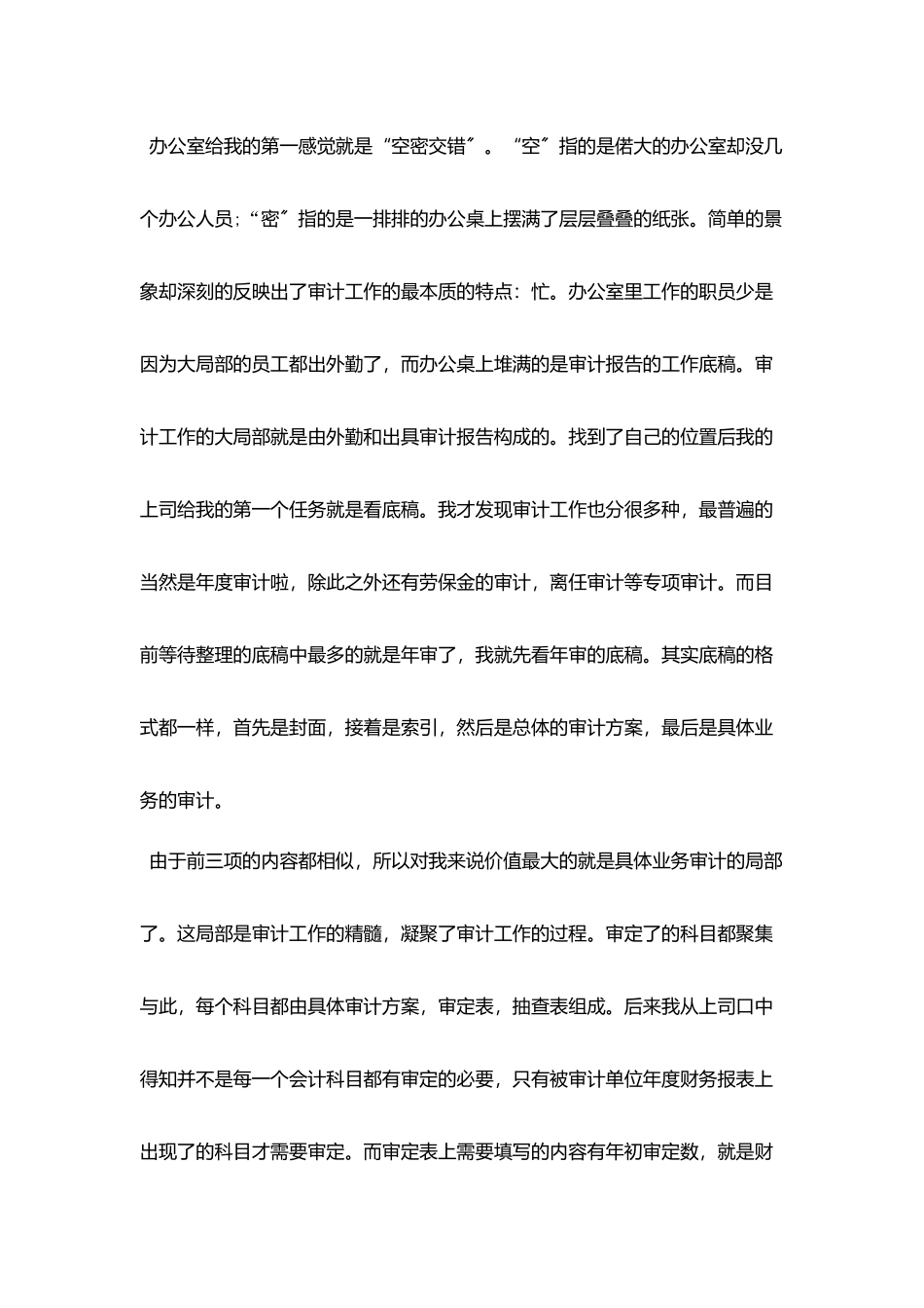 2025会计师事务所实习报告范文_第2页