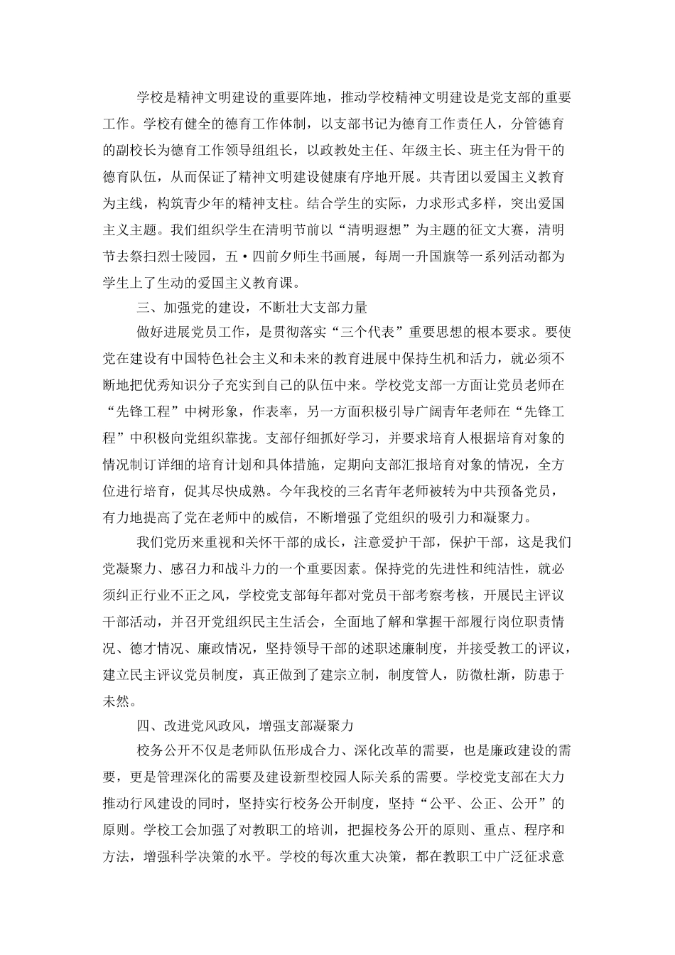 2025党总支年度工作总结范例_第2页