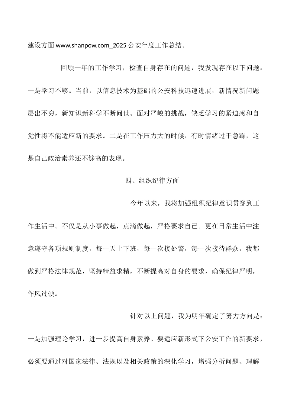 2025公安年度工作总结_第3页