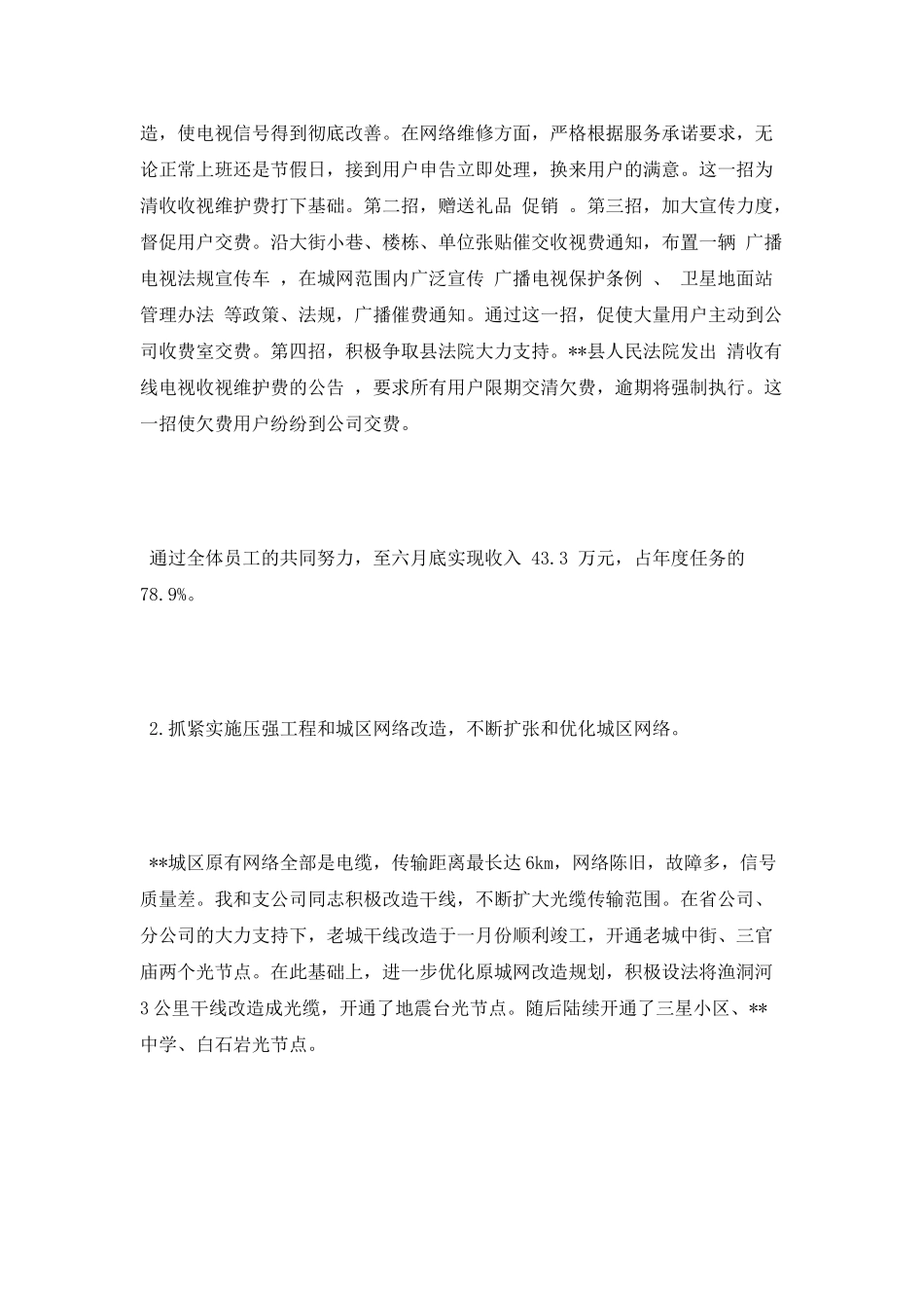 2025年12月经理工作总结范文_第2页