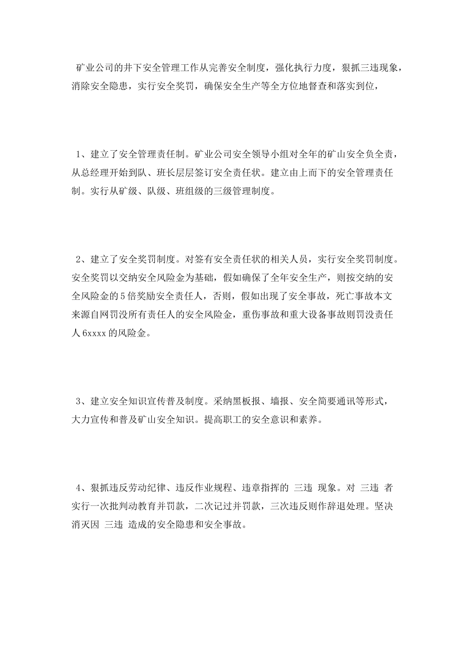 2025年12月矿长个人总结范文_第2页