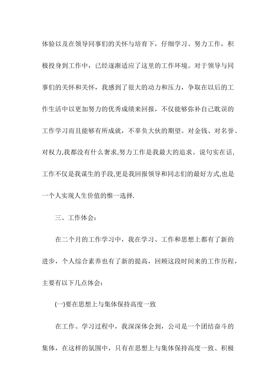 2025年9月试用期转正工作总结报告_第3页