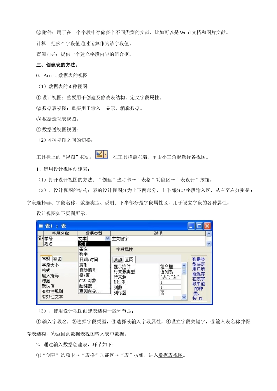 2025年Access数据表知识点_第2页