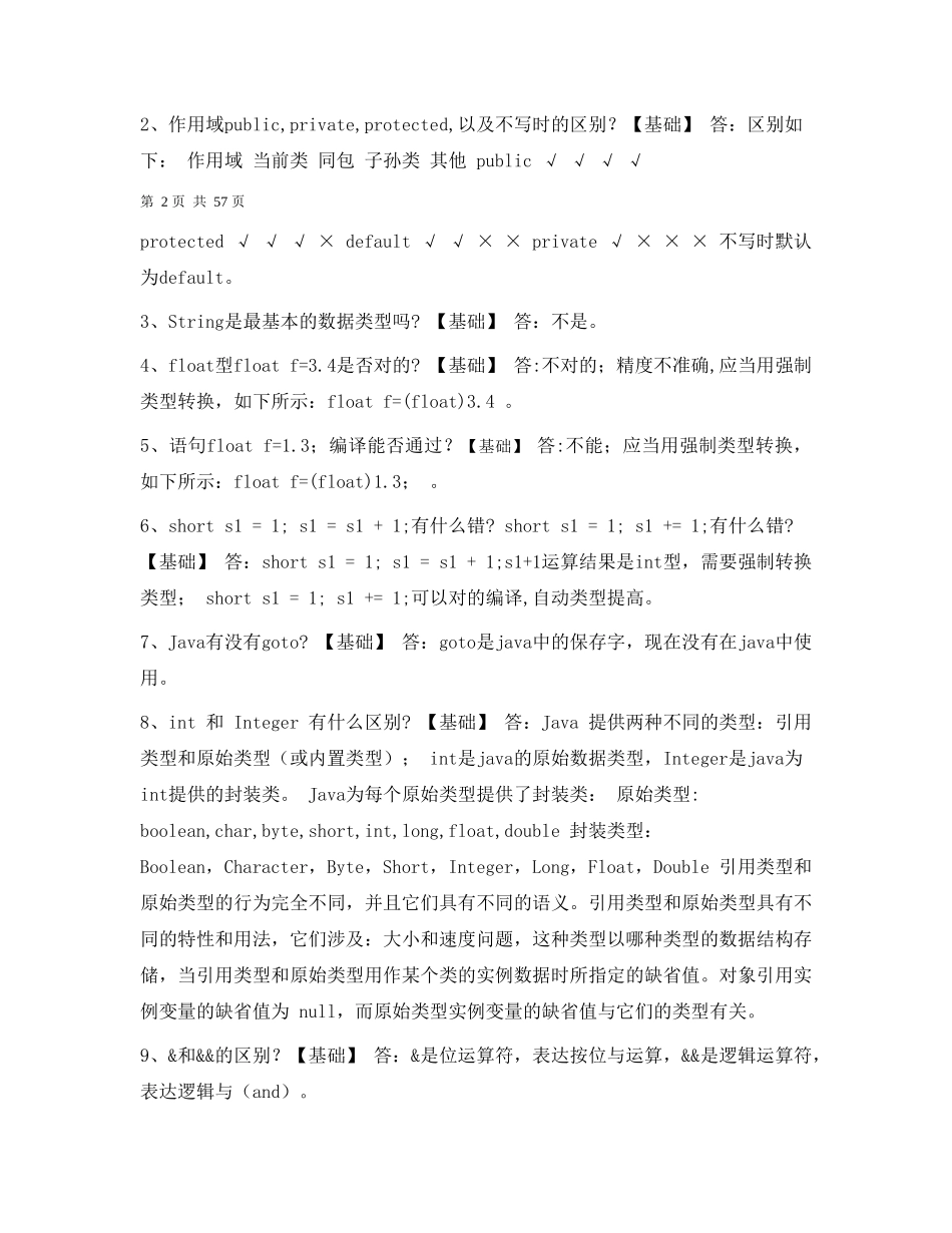 2025年java面试资料整理_第2页
