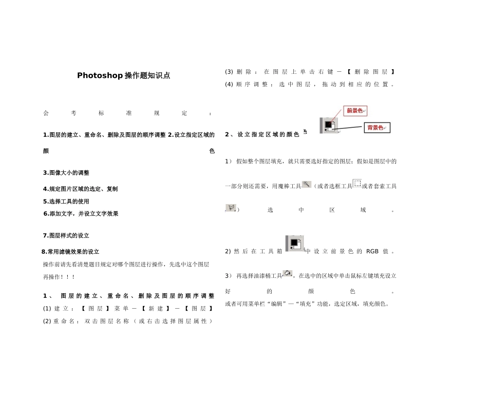 2025年Photoshopflash操作题知识点_第1页