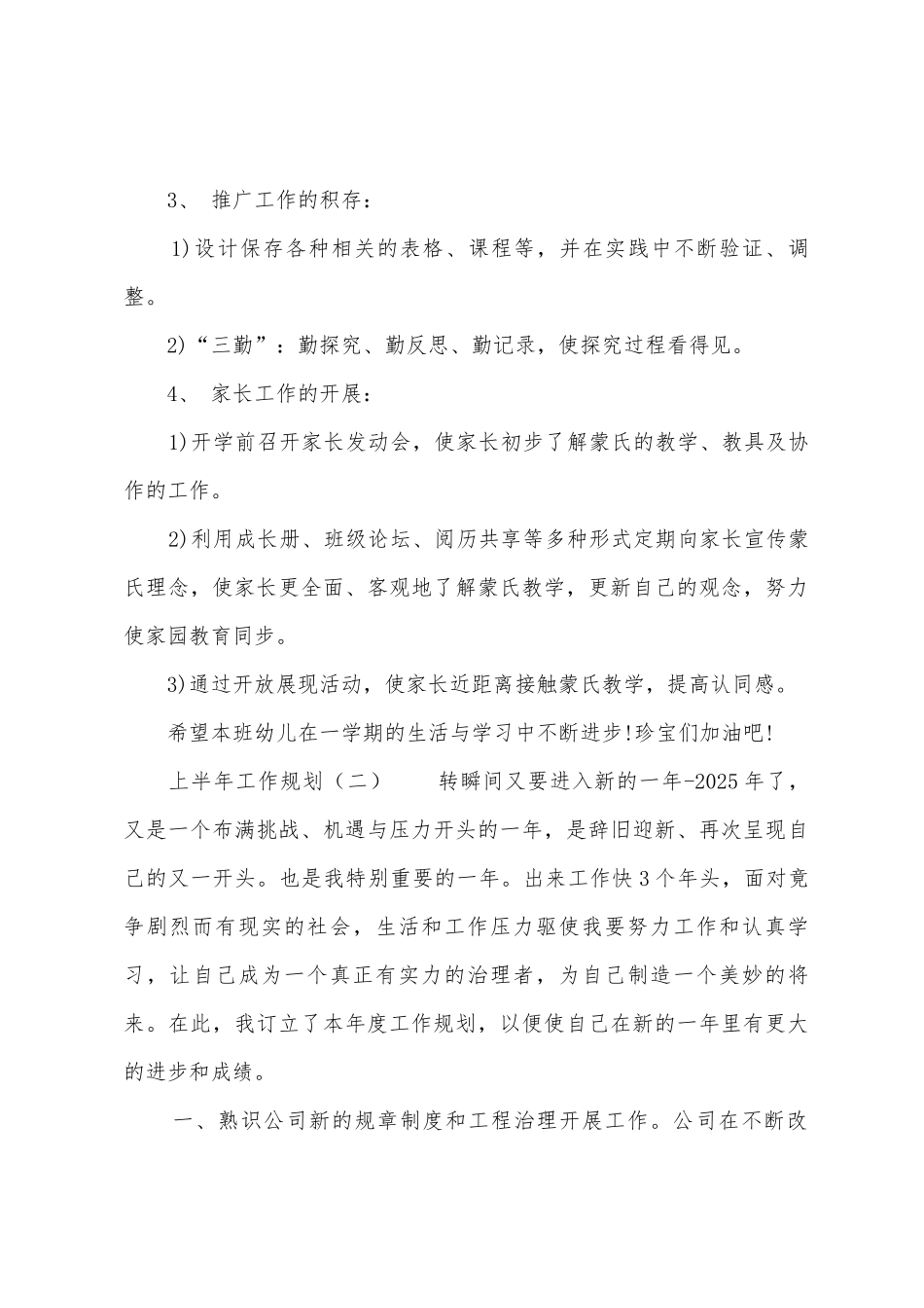 2025年上半年工作计划_第3页