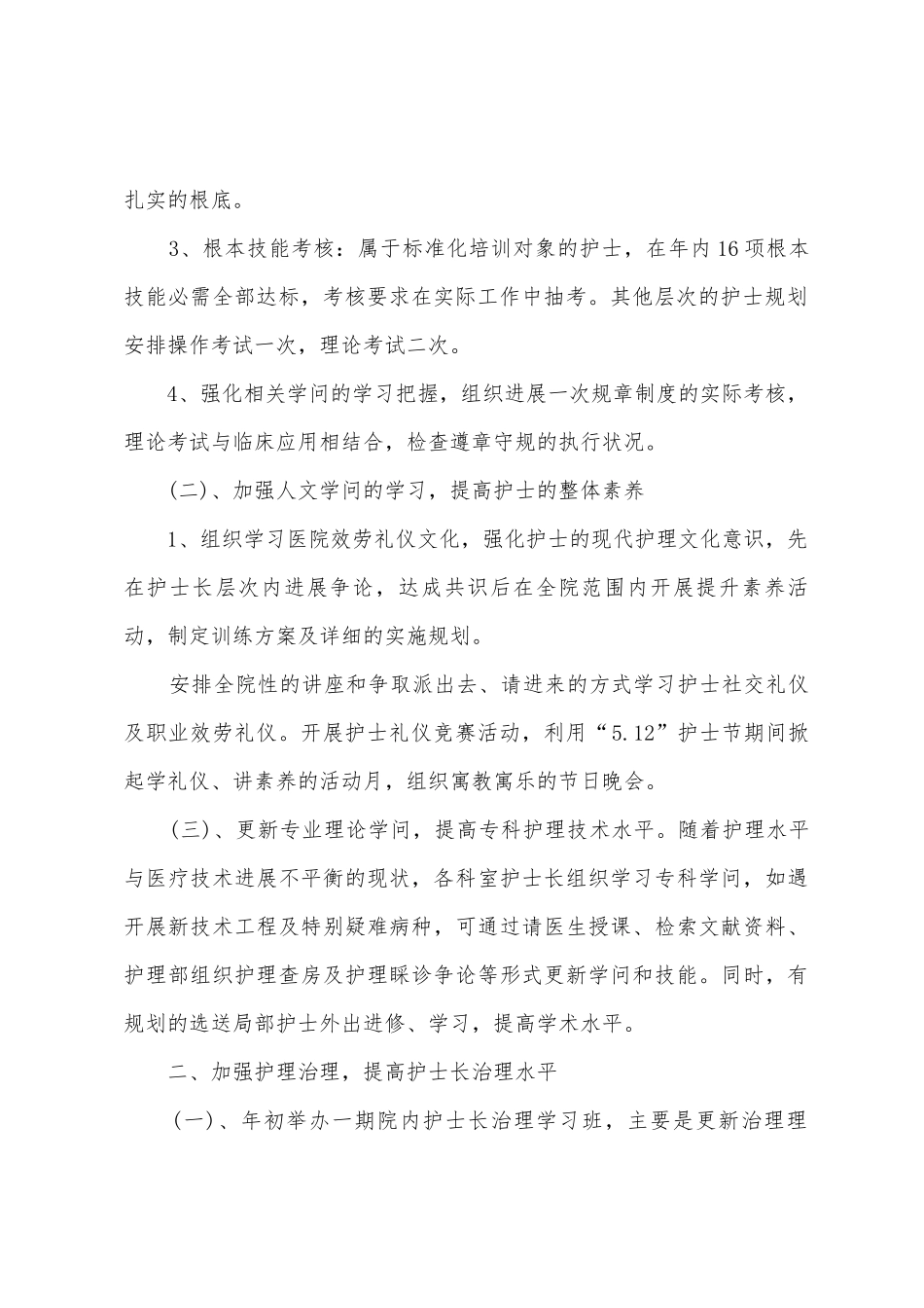 2025年个人护士工作计划-_第2页