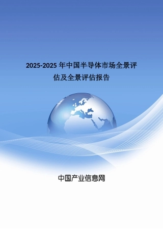 2025年中国半导体市场分析报告