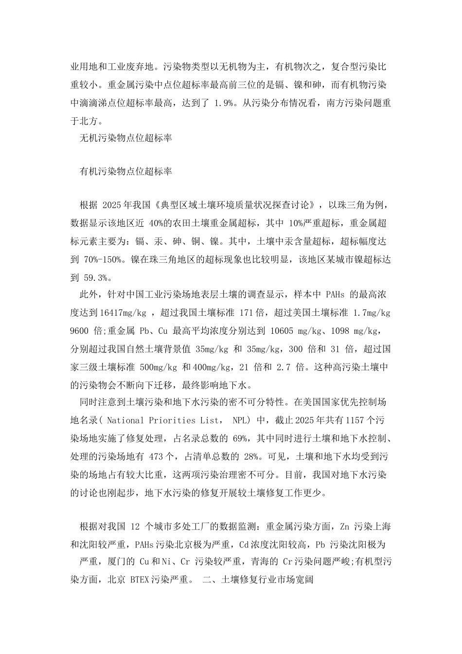 2025年中国土壤修复行业发展现状及市场前景预测_第2页
