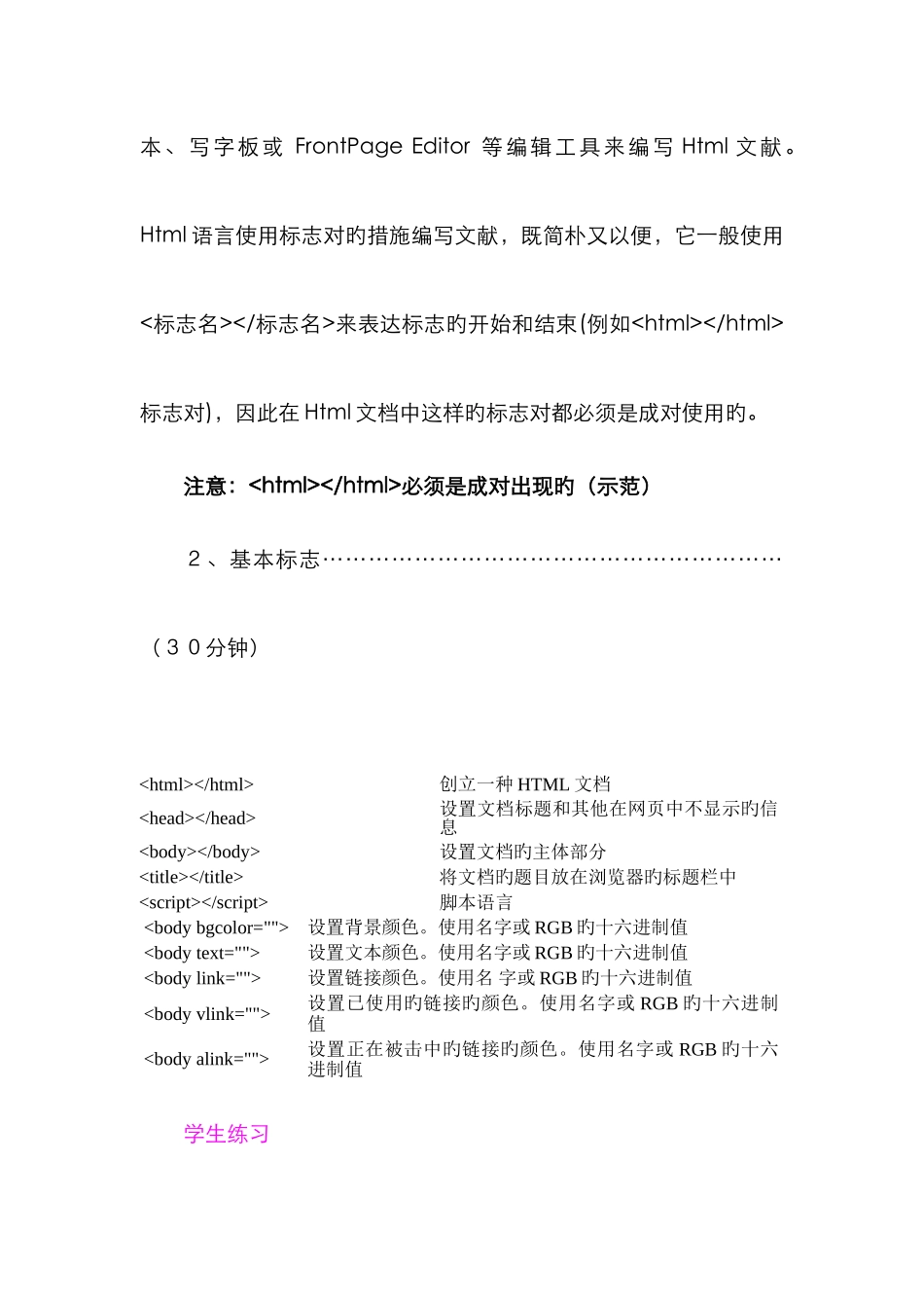 2025年中央电大计算机专业网页程序设计HTML第1416节课_第3页