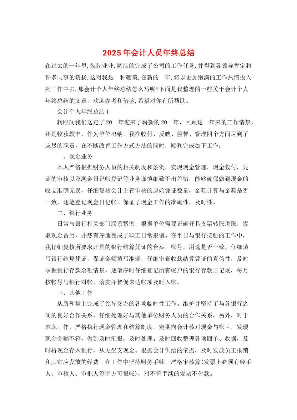 2025年会计人员年终总结_第1页