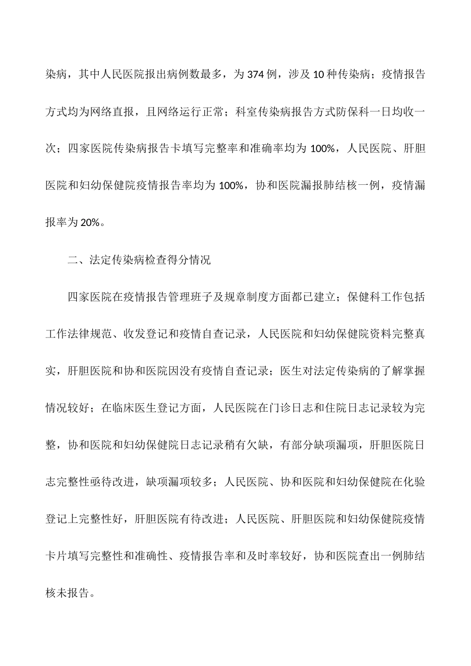 2025年传染病报告检查基本情况总结_第2页