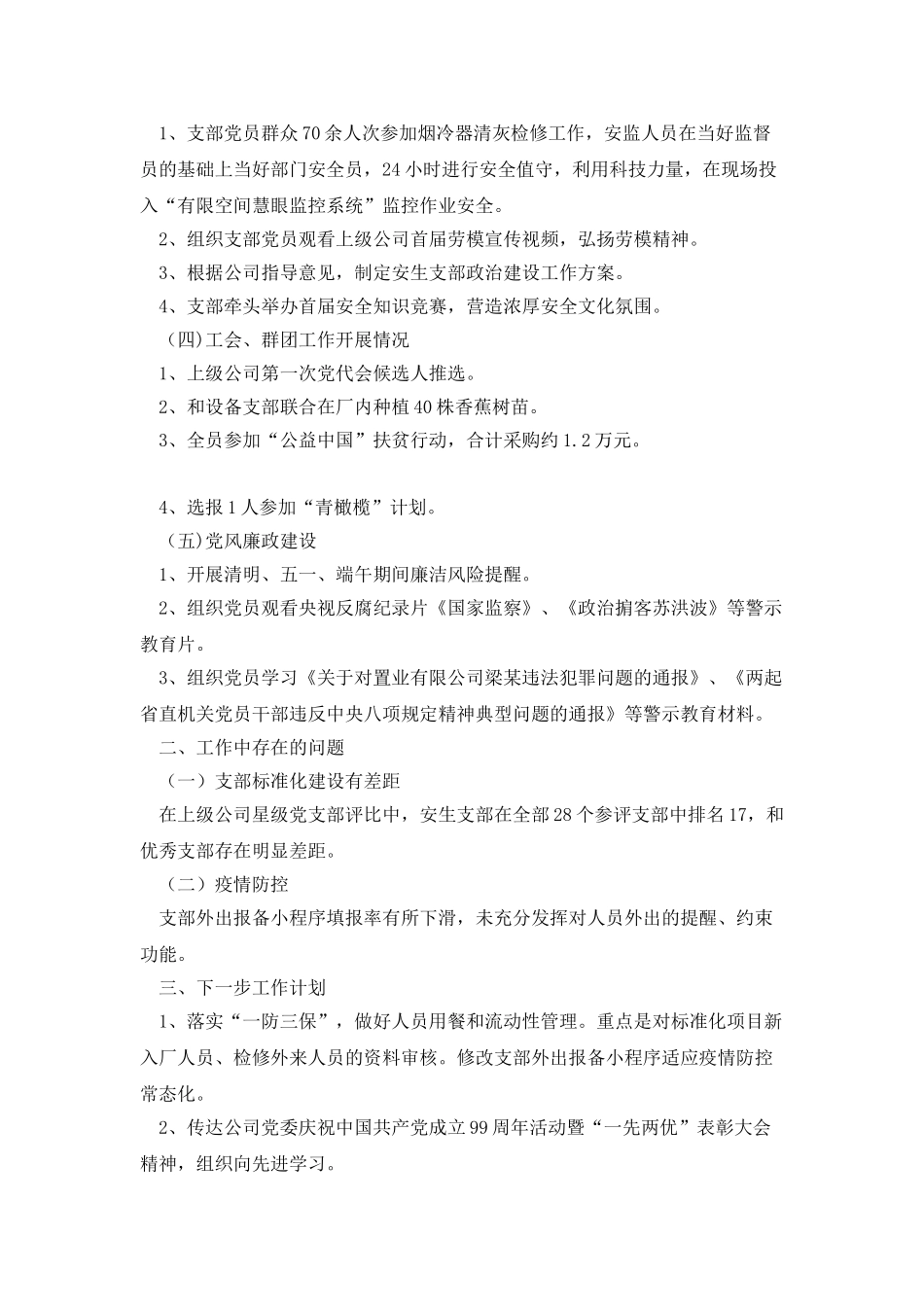 2025年党支部全面从严治党工作报告_第2页