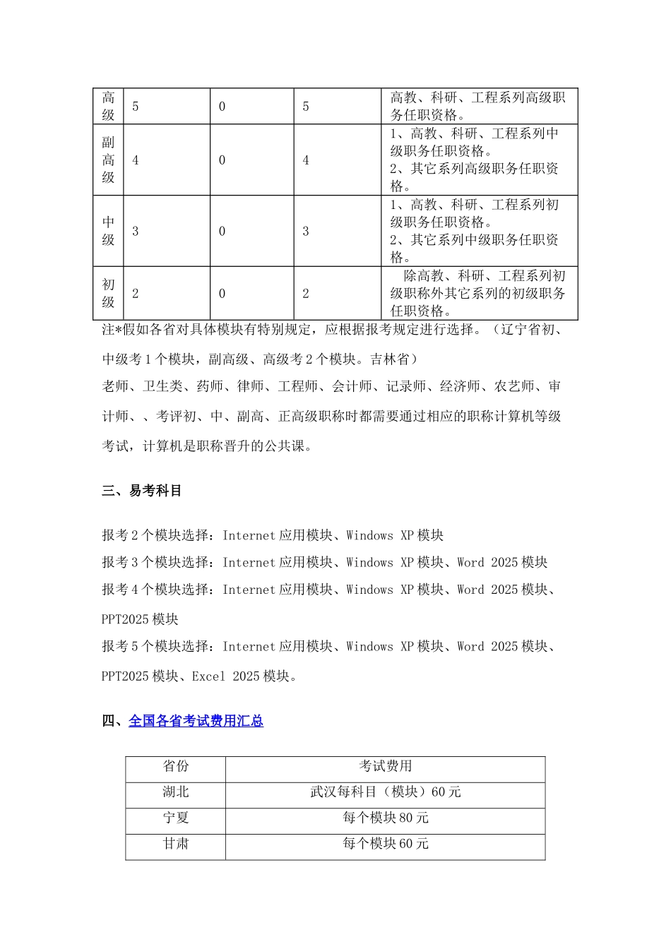 2025年全国职称计算机应用能力考试模块_第3页