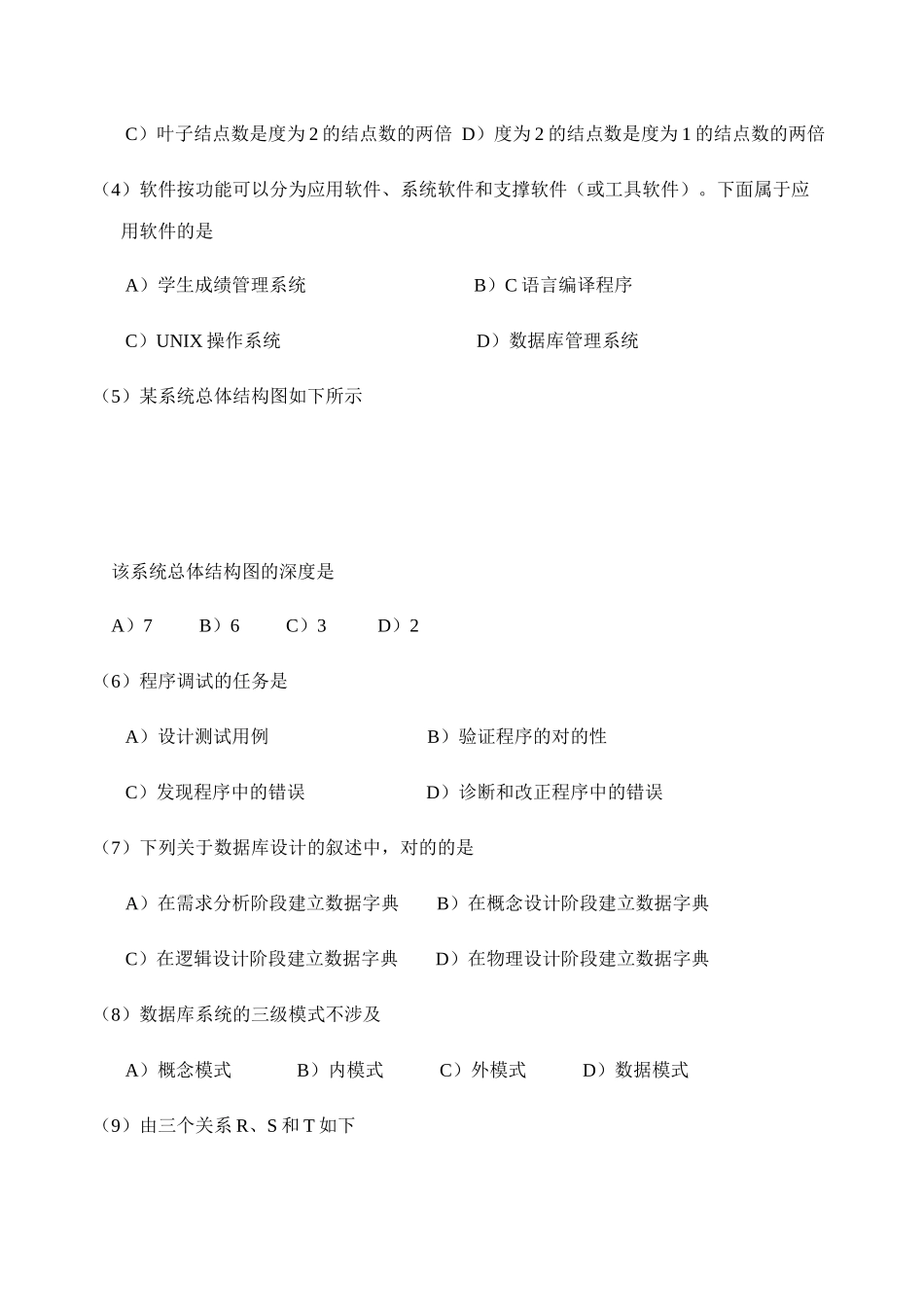 2025年全国计算机等级考试二级笔试试卷新编_第2页