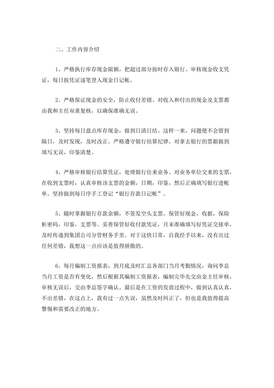 2025年公司出纳年度工作总结_第2页