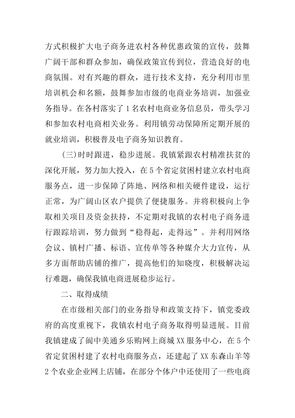 2025年农村电子商务发展工作总结范文_第2页
