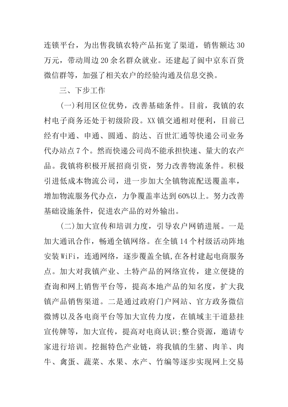 2025年农村电子商务发展工作总结范文_第3页