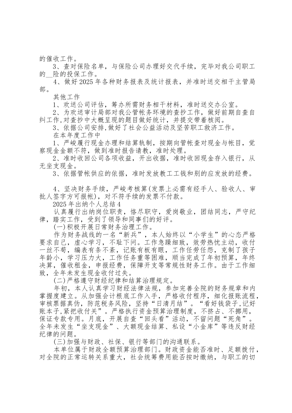 2025年出纳个人总结5篇_第3页