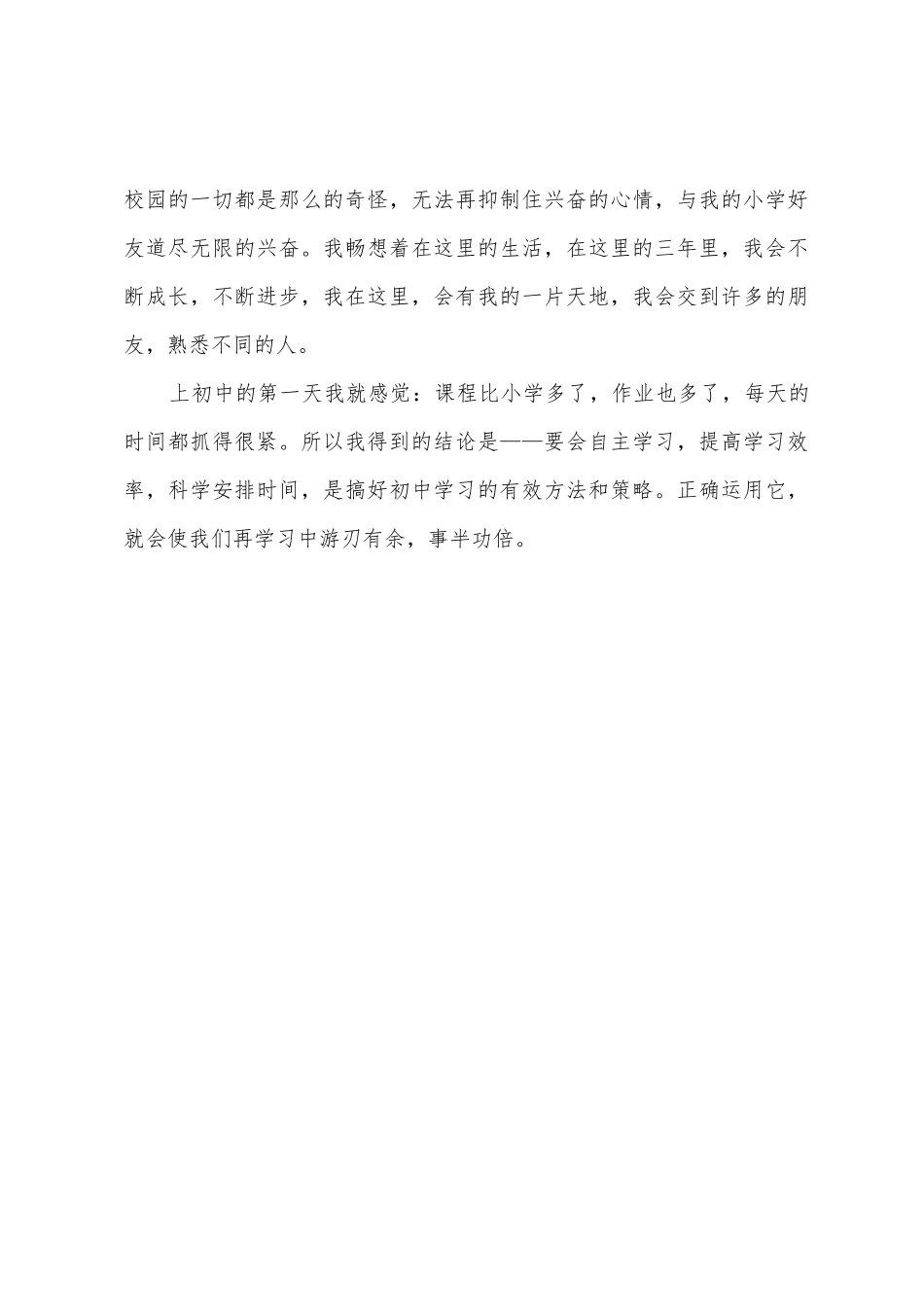 2025年初一开学学习总结_第3页